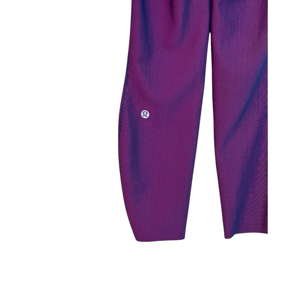 Lululemon sonic pink ribbed base pace high-rise tight 25" leggings size 4 - Picture 8 of 10